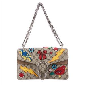 GUCCI GG Supreme Beaded Dionysus Shoulder Bag